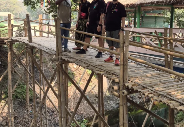 A bamboo bridge in Panam City