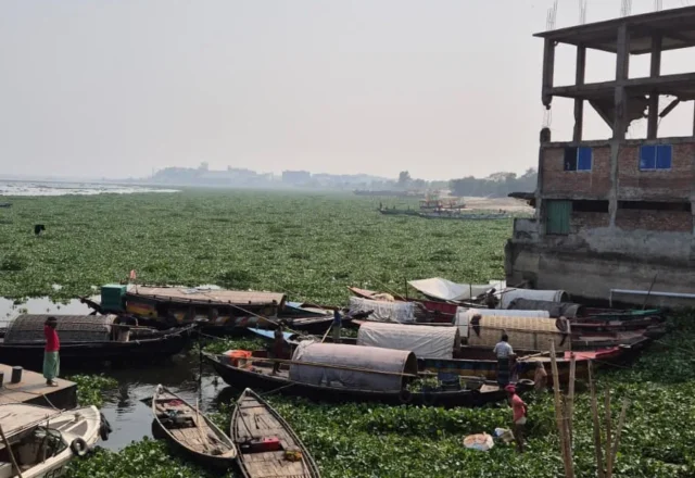 Boat station of Meghna River