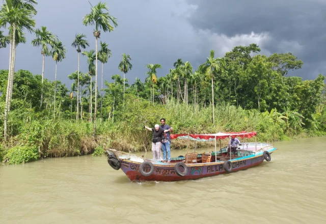 Canal cruise with a tourist in Barishal