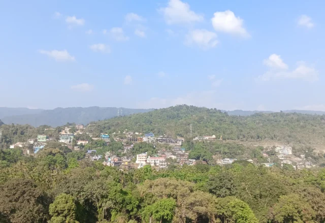 City view from a watch tower
