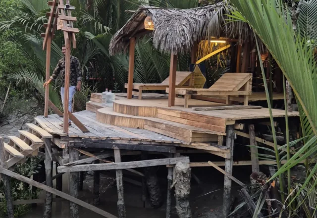 Riverview room at a resort in Sundarbans