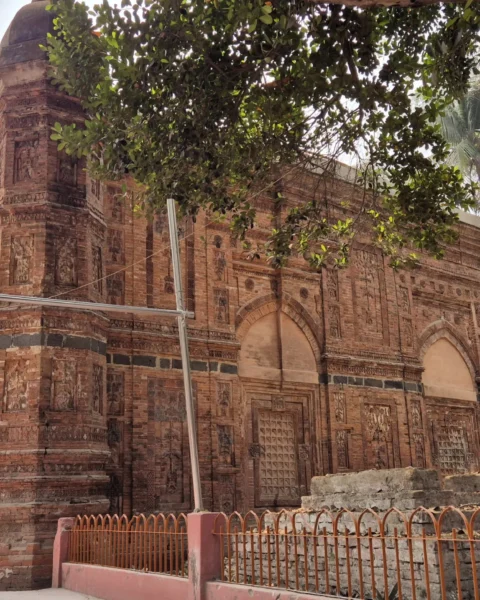 Side view of Bagha Mosque
