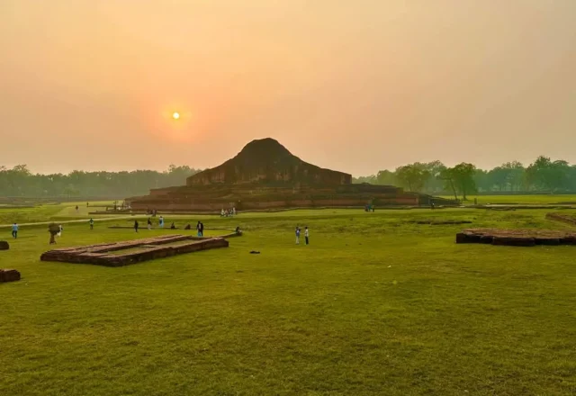 Sunset view of Sompur Mahavihara