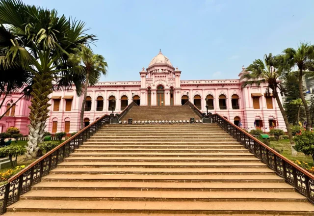 Ahsan Manzil Dhaka (Pink Palace) front stairs