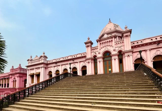 Ahsan Manzil Dhaka (Pink Palace) front stairs