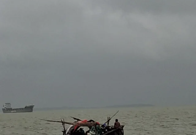 Boat ride at the mighty meghna river