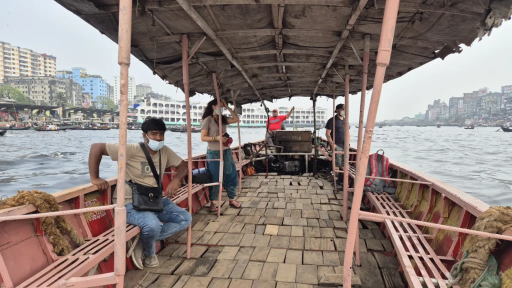Boat trip at the Buriganga River in Old Dhaka