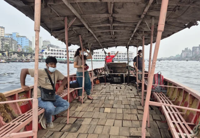 Boat trip at the Buriganga River in Old Dhaka