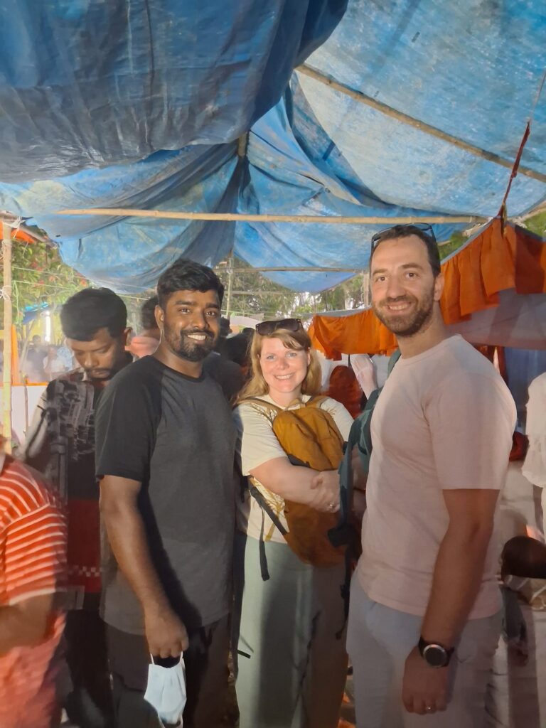Our guests and their guide at the Lalon Mela in Kushtia