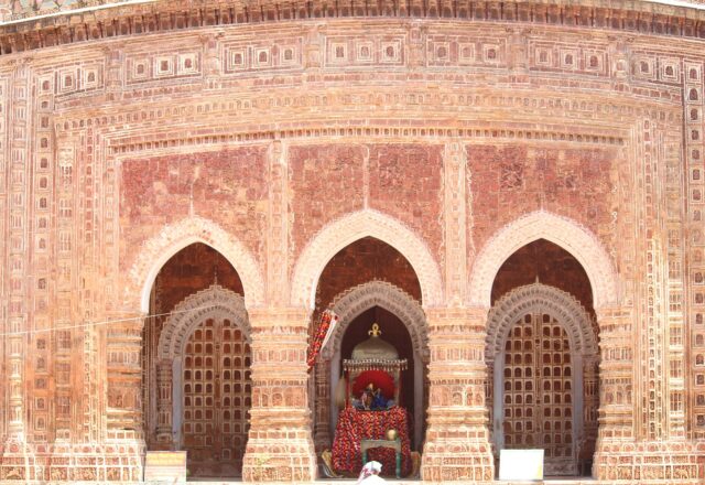 Front of the terracotta Kantajew Temple, Dinajpur