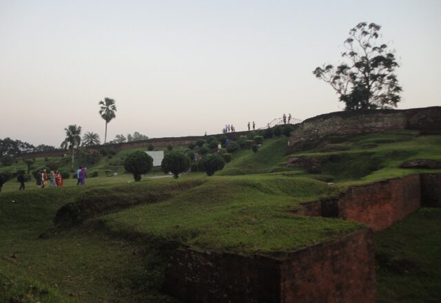 View of the Mahasthangarh archaeological site, Bogura
